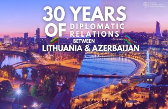 Azərbaycan və Litva arasında diplomatik münasibətlərin qurulmasının 30-cu ildönümüdür