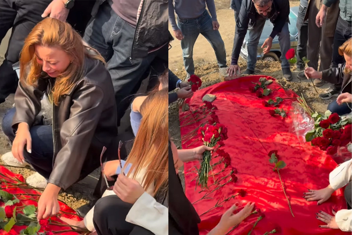 Könül Vəlibəyli dəfn edildi - VİDEO