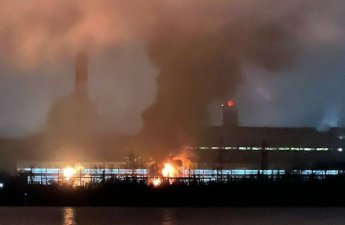 Ukrayna Moskvanı işıq və istiliklə təmin edən stansiyanı vurdu...-Güclü yanğın...+VİDEO
