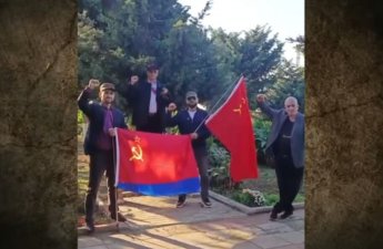 Bakıda SSRİ bayrağı qaldıranlar saxlanıldı