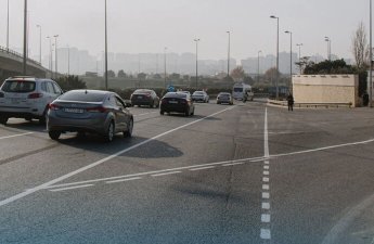 Şəhər şosesində xüsusi hərəkət zolağı yaradıldı