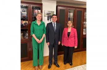 Hikmət Hacıyev Niderland səfiri ilə görüşüb