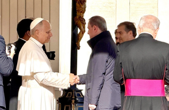 Ceyhun Bayramov Roma Papası ilə görüşüb - FOTO