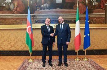 Ceyhun Bayramov İtaliya Parlamentinin Deputatlar Palatasının Prezidenti ilə görüşüb - FOTO