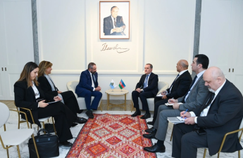 Azərbaycan və San Marino XİN rəhbərləri beynəlxalq təşkilatlar çərçivəsində əməkdaşlığı müzakirə ediblər - FOTO