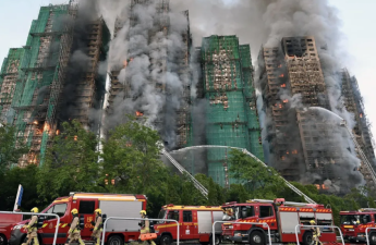 Honkonqda baş verən dəhşətli yanğın tamamilə söndürülüb