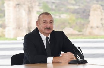 Ильхам Алиев поделился публикацией по случаю годовщины освобождения Лачына от оккупации-ВИДЕО