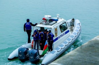 Su polisi Xəzərdə brakonyerlik edən şəxsi saxladı