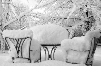 Kəlbəcərə güclü qar yağır - VİDEO