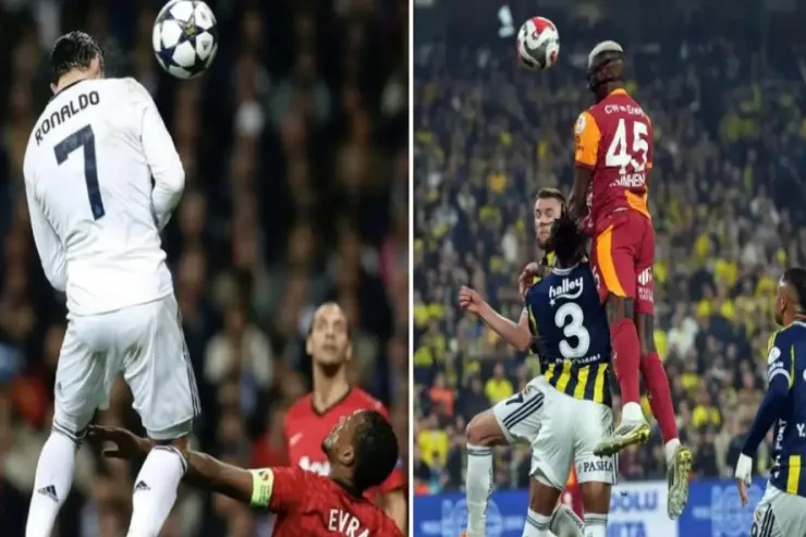 Osimhenin 2.81 metrlik tullanışı: Amma Ronaldonun rekorduna çatmır