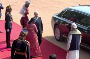 Putini Hindistanda belə qarşıladılar - VİDEO