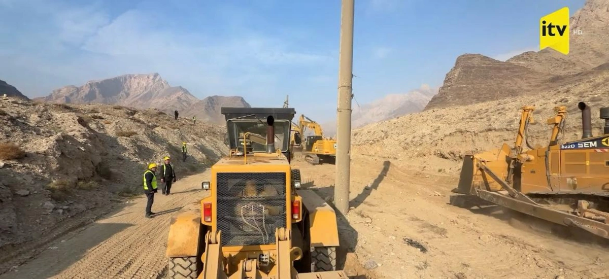 Naxçıvan dəmir yolunun Ermənistanla sərhədində tikinti işlərindən GÖRÜNTÜLƏR - VİDEO