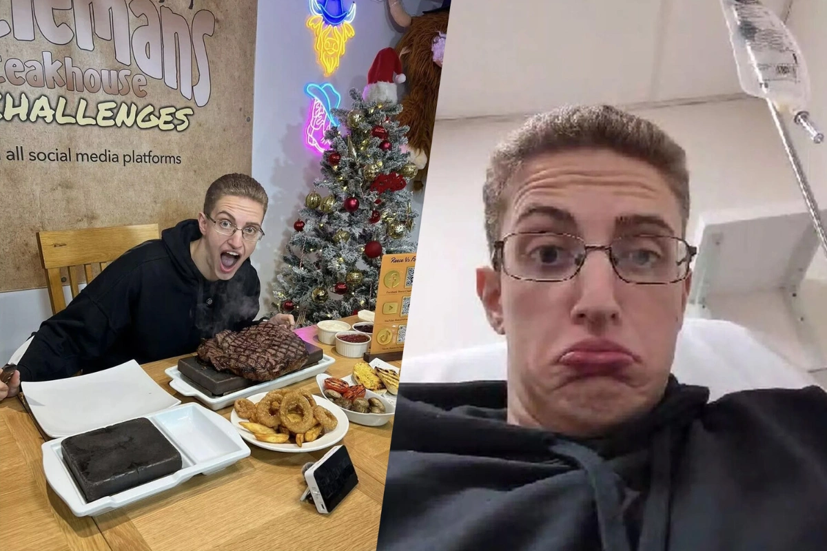 Британец слег в больницу после поедания 38 порций наггетсов и 4 кг мяса