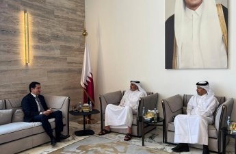 Hikmət Hacıyev Qətər Əmirinin milli təhlükəsizlik üzrə müşaviri ilə görüşüb - FOTO