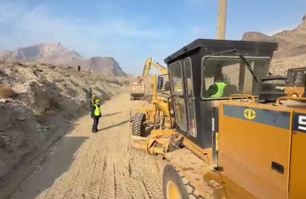 Ermənistanla sərhəddəki dəmir yolu tikintisindən yeni görüntülər - VİDEO