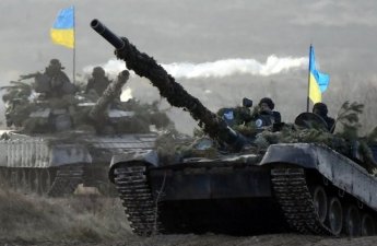 Ukrayna ordusu daha bir kəndi Rusiya işğalçılarından təmizlədi...-FOTO