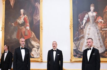Bratislavada Prezident İlham Əliyevin şərəfinə rəsmi ziyafət verilib - FOTO