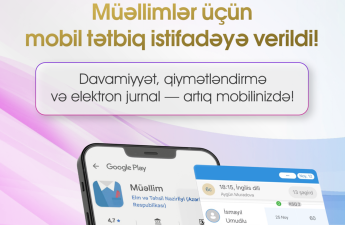 Müəllimlər üçün yeni mobil tətbiq istifadəyə verildi