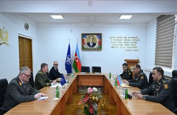 NATO-nun Azərbaycan hərbçiləri ilə təlim keçirməsi barədə protokol imzalanıb - FOTO