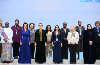 Leyla Əliyeva Türkmənistanda beynəlxalq konfransda iştirak edib - FOTO