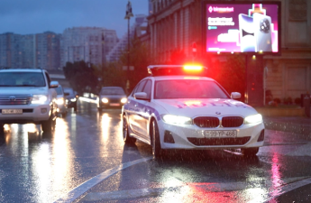 Polis yağışlı hava ilə əlaqədar gücləndirilmiş iş rejiminə keçib - VİDEO