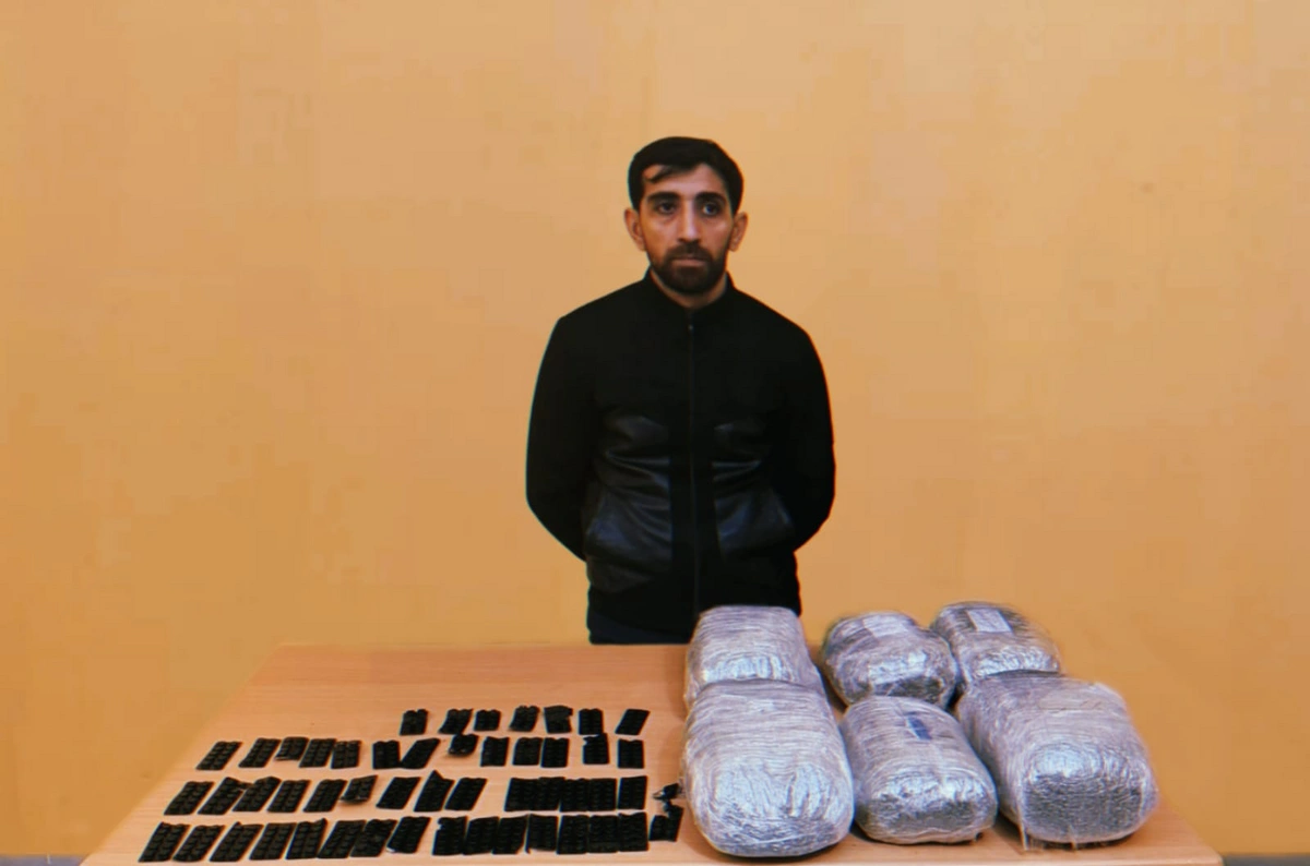 İrandan Azərbaycana 53 kiloqram narkotiki keçirmək istəyən şəxs TUTULDU - FOTO