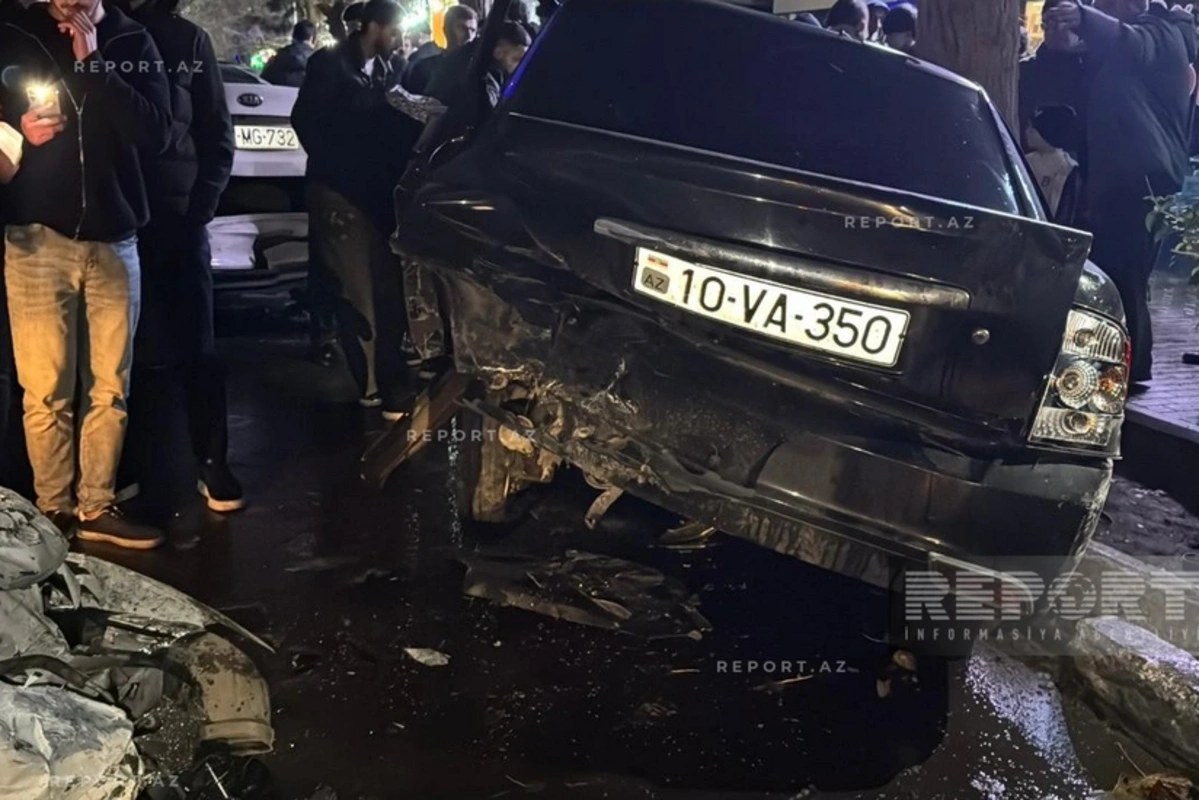 Sumqayıtda zəncirvari QƏZA: Səkkiz maşın toqquşdu