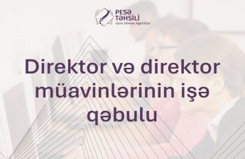 Direktor vəzifəsinə işə qəbul üzrə müsabiqənin nəticələri elan olundu