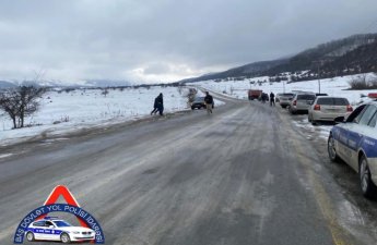 DYP qarlı hava şəraiti ilə əlaqədar sürücülərə müraciət etdi