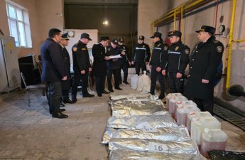 Naxçıvanda külli miqdarda narkotik məhv edilib - FOTO