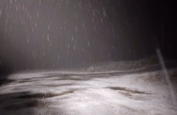 Laçına qar yağır - FOTO