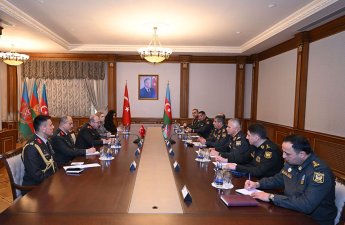 Azərbaycan-Türkiyə hərbi əməkdaşlığı müzakirə edildi - FOTO/VİDEO