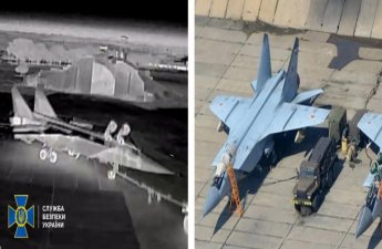 Ukrayna dronları Krım aerodromunda yüz milyon dollarlıq hərbi texnikanı sıradan çıxarıb