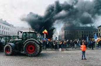 Фермеры провели в Брюсселе протесты против соглашения ЕС-Меркосур