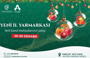 “Kənddən Şəhərə” Yeni il yarmarkası başlayır