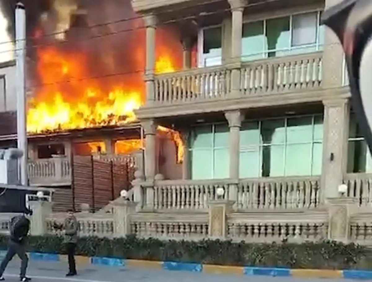 В одном из отелей Сумгайыта вспыхнул пожар