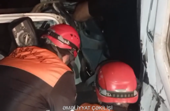 Goranboyda yol qəzası oldu: Xəsarət alan var - VİDEO