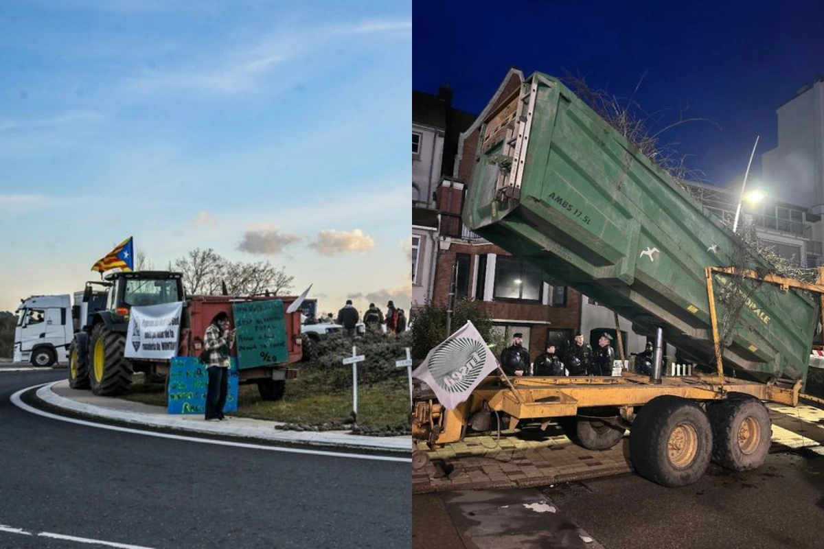 Во Франции фермеры провели протест у дома Макрона-ВИДЕО