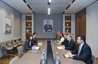 Ceyhun Bayramov Vladanka Andreyeva ilə görüşüb - FOTO