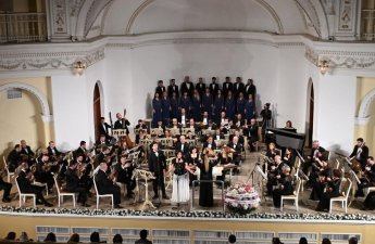 Xalq şairi Fikrət Qocanın 90 illiyinə həsr olunan konsert keçirildi - FOTOLAR