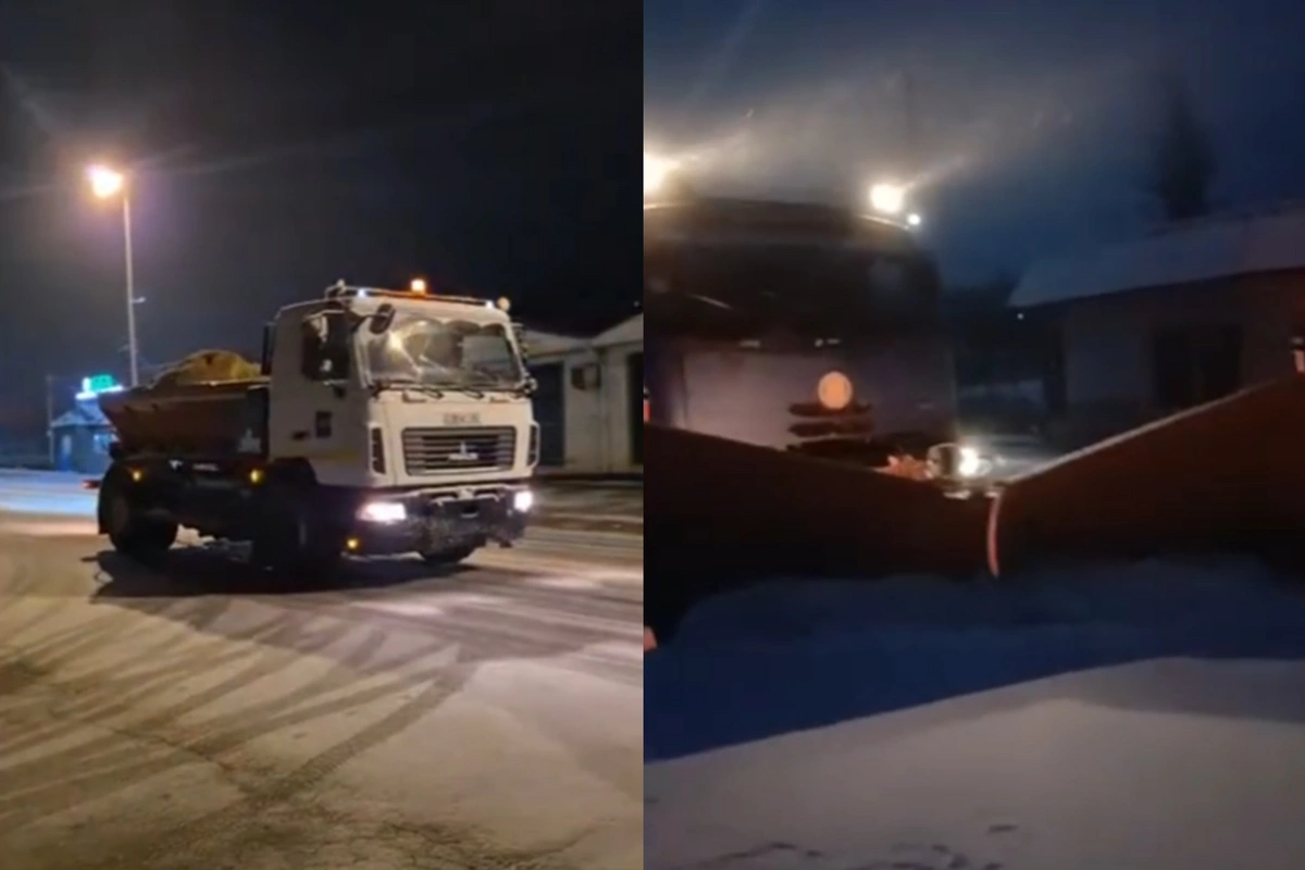 Qarlı hava ilə bağlı respublikanın avtomobil yollarında hansı işlər görülür? - VİDEO