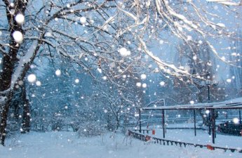 Gədəbəyin bu kəndində şiddətli qar yağır - VİDEO 