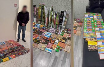 Bakıda 803 qutu pirotexniki vasitə aşkarlandı - VİDEO