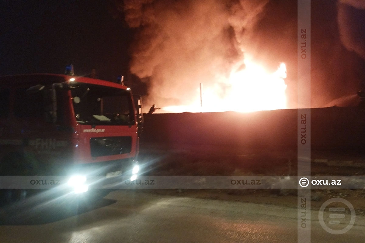 В Сумгайыте загорелся цех-ФОТО-ВИДЕО