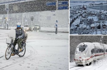 Снегопад в Нидерландах привел к остановке поездов и отмене авиарейсов