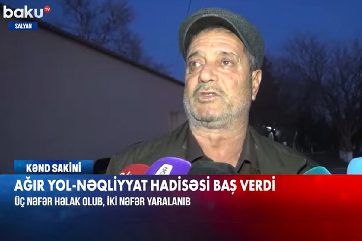 Salyanda üç nəfərin öldüyü qəzanın TƏFƏRRÜATI: 