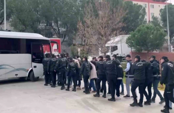 Türkiyədə cinayətkar qruplaşmaya qarşı əməliyyat zamanı 15 nəfər saxlanılıb