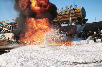 Qazaxda neft daşıyan avtomobildə partlayış olub - VİDEO