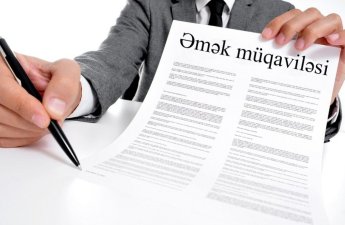 Əmək müqavilələrinin sayı açıqlandı