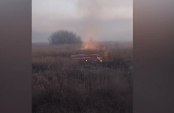 Cəbrayıl və Füzulidə baş verən yanğın söndürüldü - VİDEO